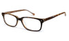 Profile View of Calabria Viv 788 Progressive Lens Blue Light Reading Glasses Tortoise 4 Powers