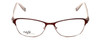 Front View of Converse Progressive Blue Light Glasses City-Limits-Red-Stripe Red Stripe 51mm