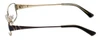 Side View of Daisy Fuentes Progressive Blue Light Reading Glasses DFCECILIA-077 Burgundy 49mm