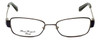 Front View of Dale Earnhardt Jr Progressive Lens Blue Light Block Glasses 6806 Satin Brown 57m