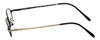 Side View of Calabria FL91 Pewter Progressive Lens Blue Light Reading Glasses 42mm 4 Powers