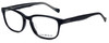Profile View of Lucky Brand Designer Progressive Blue Light Glasses Folklore-Black Black 52mm