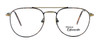 Front View of Regency Progressive Lens Blue Light Glasses Geoffrey Antique Gold Tortoise 53mm