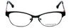 Profile View of Jonathan Adler Designer Progressive Blue Light Glasses JA100-Black Black 53mm