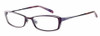 Profile View of Jones New York Designer Progressive Blue Light Glasses J448 Purple 53mm /Power