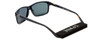 Spine Optics Designer Sunglasses SP7003-001 in Black with Polarized Silver Flash