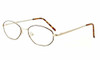 Calabria MetaFlex Q Gold Amber Progressive Lens Blue Light Reading Glasses 50mm