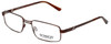 Profile View of Outdoor Life Progressive Lens Blue Light Reading Glasses OL836M-183 Brown 54mm
