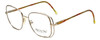 Profile View of Revlon Designer Progressive Blue Light Glasses 1004 Satin Gold 54mm 4 Powers
