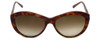 Vera Wang Designer Sunglasses Agnella in Tortoise Frame & Brown Gradient Lens 55