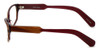 Side View of Sophia Loren Progressive Lens Blue Light Glasses SL-M171-963 Burgundy/Gold 50mm