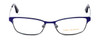 Front View of Vera Wang Progressive Lens Blue Light Reading Glasses V328 Ruby 53mm 4 Powers