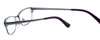 Close up View of Vera Wang Progressive Lens Blue Light Reading Glasses V328 Ruby 53mm 4 Powers