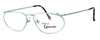 Profile View of Regency International Progressive Len Blue Light Glasses Venus Matte Silver 54mm