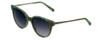 Vera Wang Designer Sunglasses Serova in Green Frame & Grey Gradient Lens 53mm
