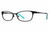 Profile View of Candie's Progressive Blue Light Reading Glasses Kimberly-SBLK Satin Black 51 mm