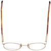 Calabria Designer Round Blue Light Filter Reading Glasses Fundamental Gold 52mm