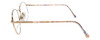Side View of Calabria Designer Round Blue Light Filter Reading Glasses Fundamental Lavender 5