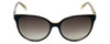 Vera Wang Designer Sunglasses V440 in Black Frame & Grey Gradient Lens 53mm