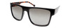 Profile View of Converse H082 Unisex Square Full Rim Sunglasses Black Tortoise/Grey Mirror 56mm