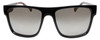 Front View of Converse H082 Unisex Square Full Rim Sunglasses Black Tortoise/Grey Mirror 56mm