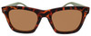 Front View of Converse H071 Unisex Square Full Rim Sunglasses Tortoise Olive Green/Brown 55mm