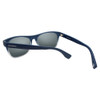 Close Up View of Converse H093 Unisex Rectangle Full Rim Sunglasses Matte Blue Crystal Grey 60mm