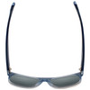 Top View of Converse H093 Unisex Rectangle Full Rim Sunglasses Matte Blue Crystal Grey 60mm