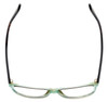 Top View of XOXO X2332 Designer Reading Eye Glasses in Blue Crystal Tortoise Havana Unisex Retro Full Rim Acetate 55 mm