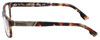 Side View of Diesel DL5090 Designer Reading Eye Glasses with Custom Left and Right Powered Lenses in Havana Tortoise Brown Gold Mens Rectangle Full Rim Acetate 54 mm