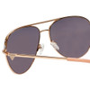 Close Up View of Guess Factory GF6098 Aviator Sunglass Rose Gold/Red Gradient Silver Mirror 64mm