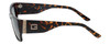Side View of Guess GU7623 Ladies Cateye Full Rim Sunglasses Havana Tortoise/Amber Brown 57mm