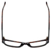 Top View of Guess GU7623 Designer Reading Eye Glasses with Prescription Progressive Rx Lenses in Havana Tortoise Ladies Cateye Full Rim Acetate 57 mm