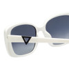Close Up View of Guess GU7631-21B-53mm Ladies Butterfly Sunglasses White with/Smoke Grey Gradient