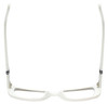 Top View of Guess GU7631 Designer Reading Eye Glasses in White Ladies Butterfly Full Rim Acetate 53 mm