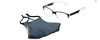 Calabria Men's Gray Mask & Matching 125 Gun Metal Designer Eyeglasses w/Retainer