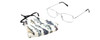 Calabria Men Fish Safety Mask&Matching 754 Silver Designer Eyeglasses w/Retainer