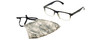 Calabria Mens Green Camo Mask&M Reader Blue Crystal Designer Eyeglasses&Retainer