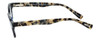 Side View of Eyebobs Bench Mark Ladies Cateye Reading Glasses in Black Brown Tort Havana 46mm