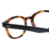 Close Up View of Eyebobs Bitty Witty Ladies Round Reading Glasses Tortoise Havana Brown Gold 42mm