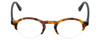 Front View of Eyebobs Bottomed Out Ladies Semi-Rim Reading Glasses in Tortoise Brown Gold 40mm
