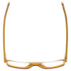 Top View of Eyebobs Buzzed Designer Reading Glasses Burgundy Red Layer Orange Crystal 52 mm