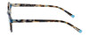 Side View of Eyebobs Cheap Therapy Designer Reading Eye Glasses in Blue Brown Grey Tortoise Havana Unisex Round Full Rim Acetate 45 mm