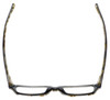 Top View of Eyebobs Fare N Square Designer Reading Glasses Black Gold Tortoise Havana 51 mm