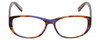 Front View of Eyebobs Hanky Panky Women Cateye Reading Glasses Tortoise Purple Brown Gold 52mm