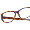 Close Up View of Eyebobs Hanky Panky Women Cateye Reading Glasses Tortoise Purple Brown Gold 52mm