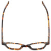 Top View of Eyebobs Haute Flash Ladies Designer Reading Glasses in Tortoise Brown Gold 46 mm