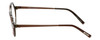 Side View of Eyebobs Hexed Designer Reading Eye Glasses in Brown 2 Tone Layer Crystal Unisex Round Full Rim Acetate 48 mm