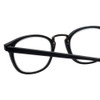 Close Up View of Eyebobs Hung Jury Unisex Oval Full Rim Designer Reading Glasses Matte Black 47mm