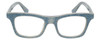 Front View of Eyebobs Jean Pool Designer Reading Eye Glasses with Prescription Bi-Focal Rx Lenses in Blue Denim Unisex Square Full Rim Acetate 45 mm